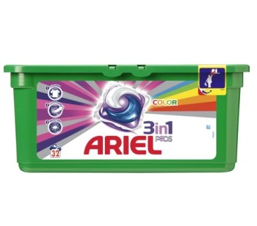 Ariel 3in1 Color Washing Gel Capsules 32 pcs