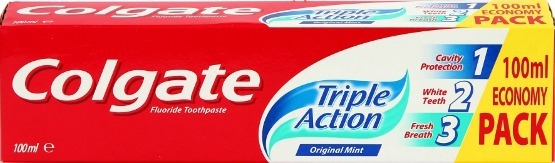 Colgate toothpaste 100ml Triple Action