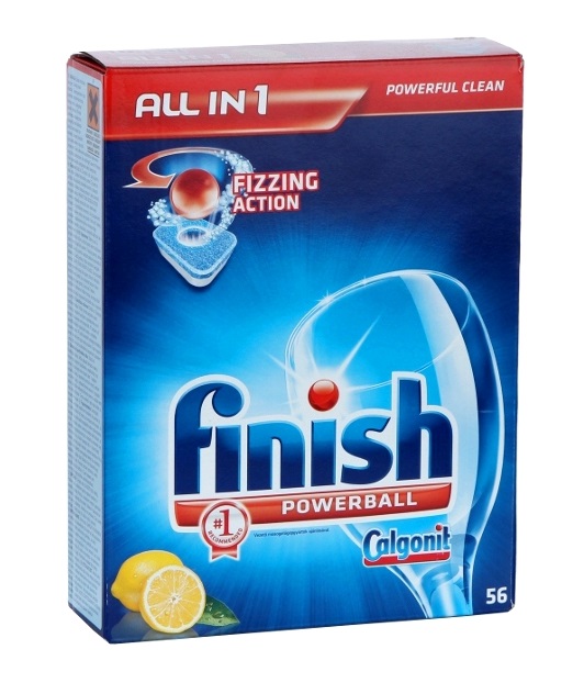 Finish Powerball All in 1 Lemon Dishwashing tablets 56pcs