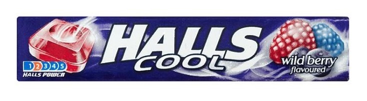 Halls Cool Wild Berry Candy 33.5g  
