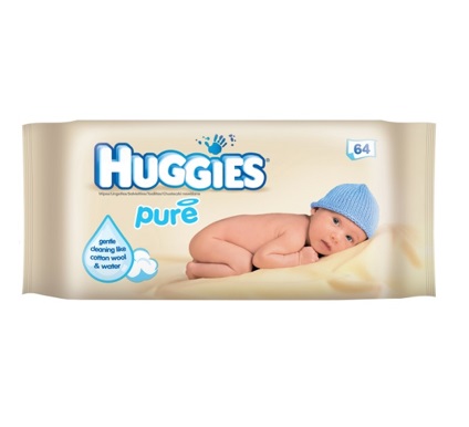Huggies Pure Wipes 64 pcs