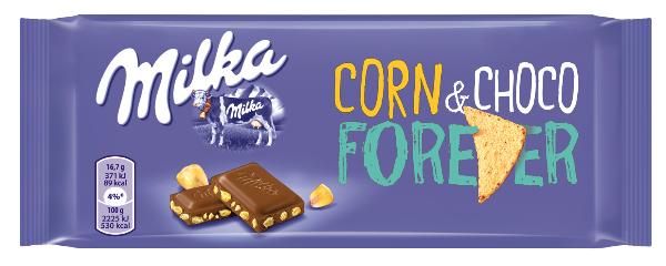 Milka Crunchy Corn & Choco Forever 100g