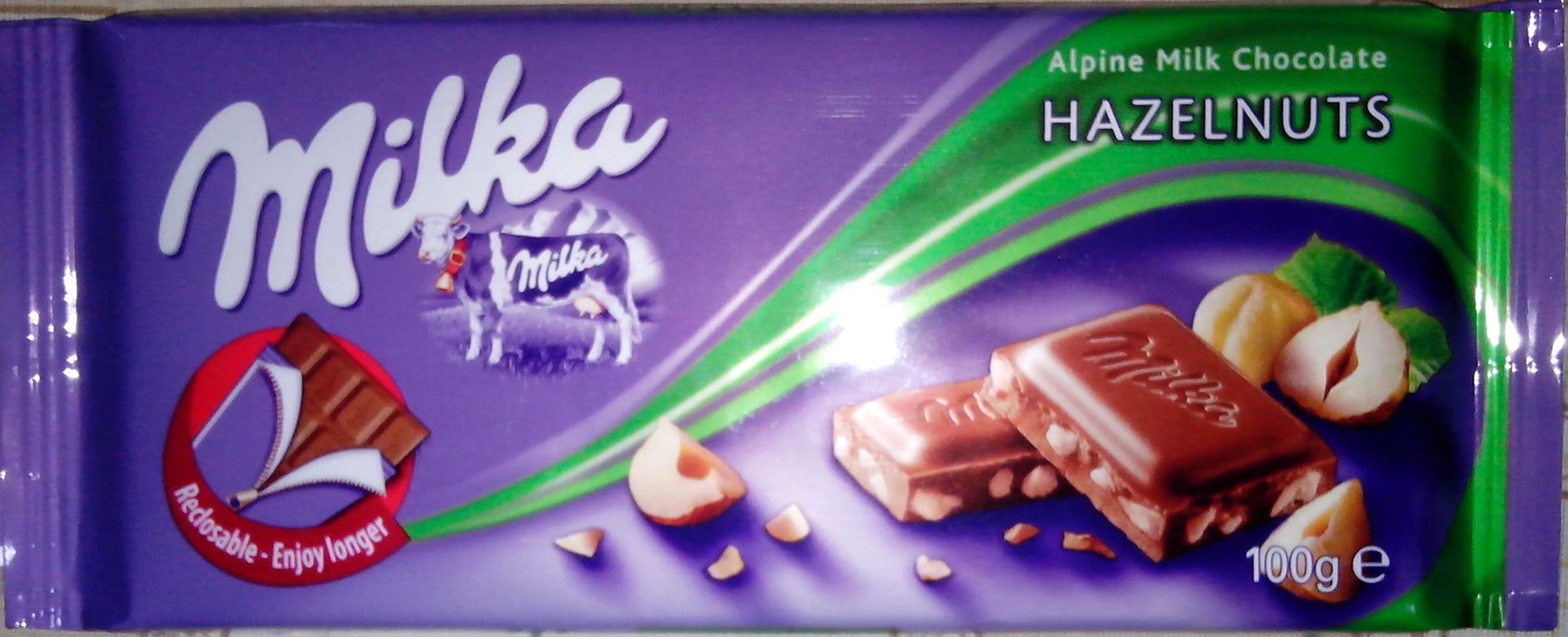 Milka Hazelnuts (Haselnuss) Chocolate 100g