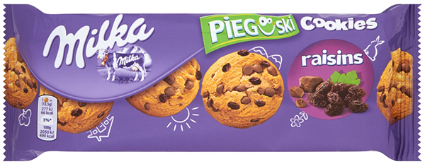 Milka Pieguski Cookies Raisins 135g
