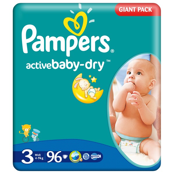 Pampers Active Baby Diapers 3 Midi 96 pcs 