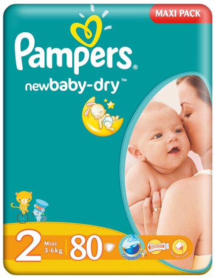 Pampers New Baby Diapers 2 Mini 80pcs