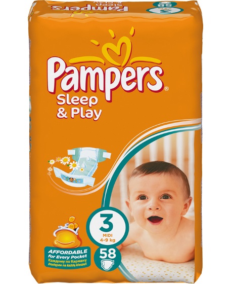 Pampers Sleep & Play 3 Midi 58 pcs
