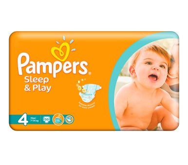 Pampers Sleep & Play Baby Diapers 4 Maxi 50 pcs