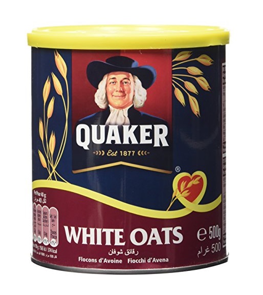  Quaker White Oats Tin 500g 