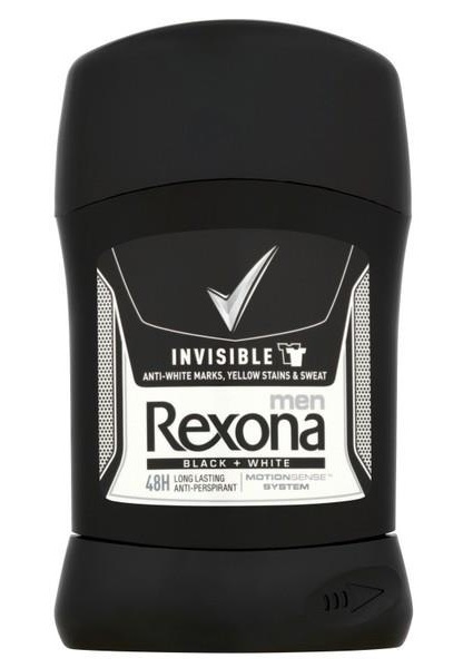 Rexona Men Invisible Black + White Anti-Perspirant Stick 50ml
